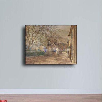 File in trần Tranh sơn dầu phong cảnh châu âu CA4577 (bản gốc) đại dương