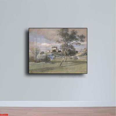 File in ấn Tranh sơn dầu phong cảnh châu âu CA4580 chuyên nghiệp