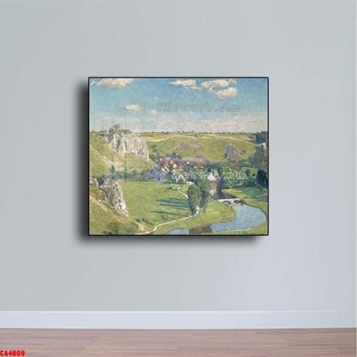 File tranh in trần Tranh sơn dầu phong cảnh châu âu CA4609 (ảnh gốc siêu nét)