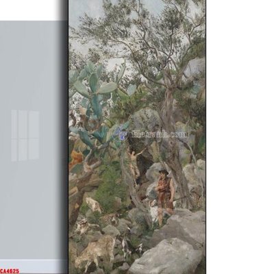 Download file gốc Tranh sơn dầu phong cảnh châu âu CA4625 (in lụa) nghệ thuật