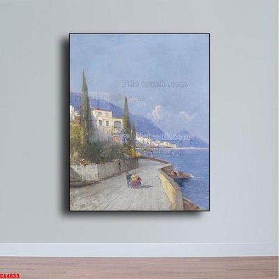 File gốc Tranh sơn dầu phong cảnh châu âu CA4633 (phong cách) châu Âu