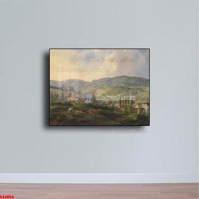 Tải file Tranh sơn dầu phong cảnh châu âu CA4654 (gốc) chủ đề tâm linh