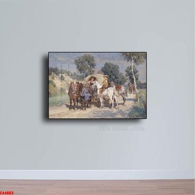 File tranh Tranh sơn dầu phong cảnh châu âu CA4663 (bản gốc) treo phòng ăn