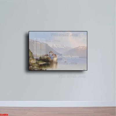 File gốc Tranh sơn dầu phong cảnh châu âu CA4664 (ảnh chi tiết) để in trần