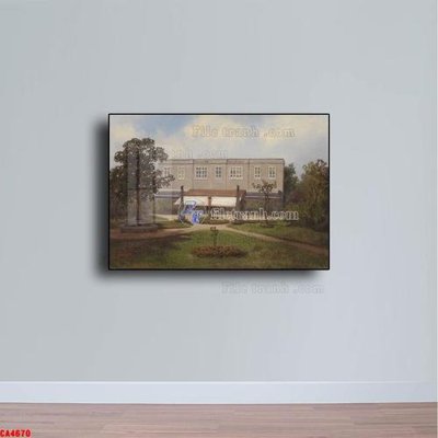 File ảnh Tranh sơn dầu phong cảnh châu âu CA4670 (gốc) in quảng cáo ngoài trời