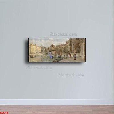 File gốc Tranh sơn dầu phong cảnh châu âu CA4710 (trang trí) cho phòng khách