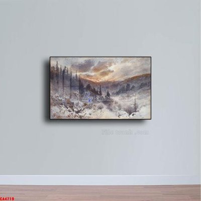 File ảnh gốc Tranh sơn dầu phong cảnh châu âu CA4719 không vỡ nét