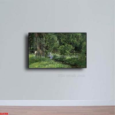 File gốc Tranh sơn dầu phong cảnh châu âu CA4768 (in mica) cắt laser