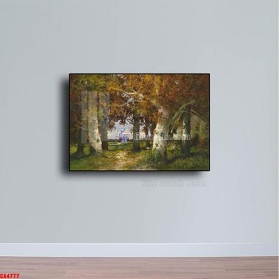 File in trần Tranh sơn dầu phong cảnh châu âu CA4777 (bản gốc 3D) sống động