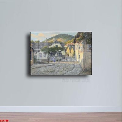 File in trần Tranh sơn dầu phong cảnh châu âu CA4786 (bản gốc) đại dương