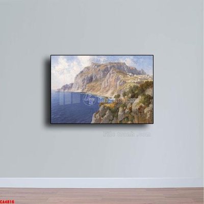 Tải file gốc Tranh sơn dầu phong cảnh châu âu CA4816 (in khổ lớn) không mờ