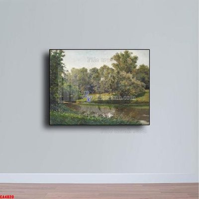 File gốc Tranh sơn dầu phong cảnh châu âu CA4820 (cho in 3D) độc đáo