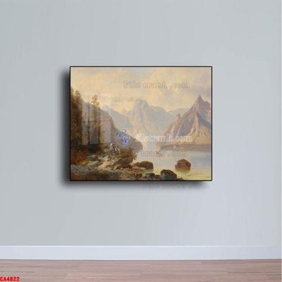 File PSD Tranh sơn dầu phong cảnh châu âu CA4822 (chất lượng in ấn)