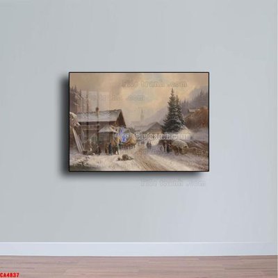 File tranh gốc Tranh sơn dầu phong cảnh châu âu CA4837 (bản quyền) độc đáo