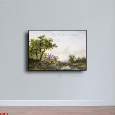 File tranh in mica Tranh sơn dầu phong cảnh châu âu CA4840 (độ phân giải cao)