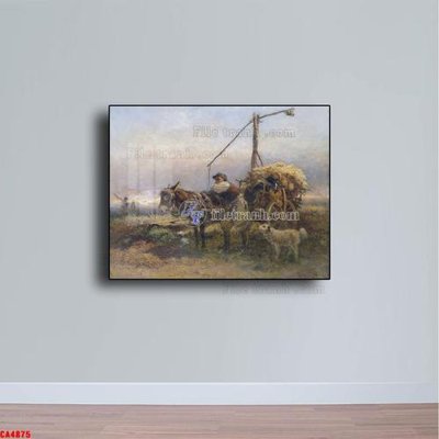 File tranh Tranh sơn dầu phong cảnh châu âu CA4875 (gốc) in trên kính