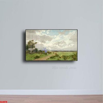 Tải file Tranh sơn dầu phong cảnh châu âu CA4876 (gốc) làm tranh trang trí