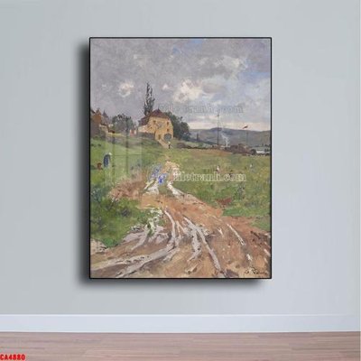 File gốc Tranh sơn dầu phong cảnh châu âu CA4880 (trang trí) phòng làm việc