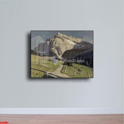 File PSD in ấn Tranh sơn dầu phong cảnh châu âu CA4881 (chất lượng cao)