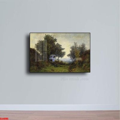 File tranh trang trí Tranh sơn dầu phong cảnh châu âu CA4895 (file gốc)