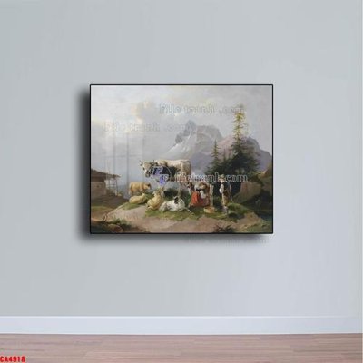 Tải file Tranh sơn dầu phong cảnh châu âu CA4918 (gốc) làm file thiết kế