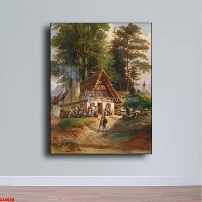 File tranh trang trí Tranh sơn dầu phong cảnh châu âu CA4930 (tải file gốc)