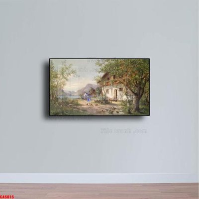 Download file tranh Tranh sơn dầu phong cảnh châu âu CA5015 (file gốc PSD)