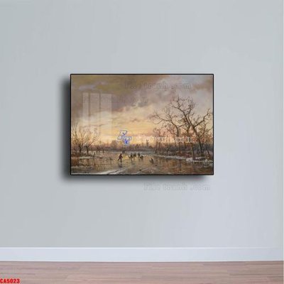 File gốc Tranh sơn dầu phong cảnh châu âu CA5023 (in lụa) chi tiết cao