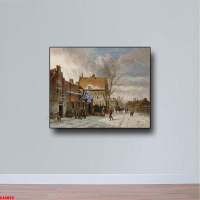 File tranh in trần Tranh sơn dầu phong cảnh châu âu CA5025 (ảnh gốc siêu nét)