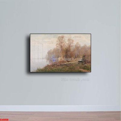 File tranh in tráng gương Tranh sơn dầu phong cảnh châu âu CA5056 (siêu nét)