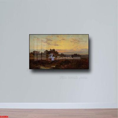 Chi tiết file tranh tráng gương Tranh sơn dầu phong cảnh châu âu CA5064 (ảnh gốc)