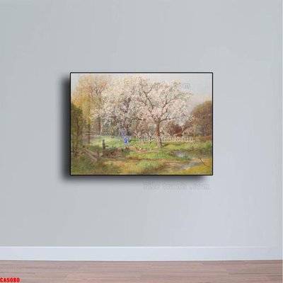 File gốc Tranh sơn dầu phong cảnh châu âu CA5080 (chủ đề hiện đại) trang trí