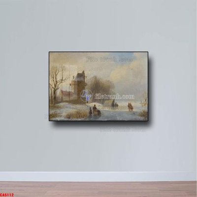 File in mica Tranh sơn dầu phong cảnh châu âu CA5112 (bản gốc) siêu trong