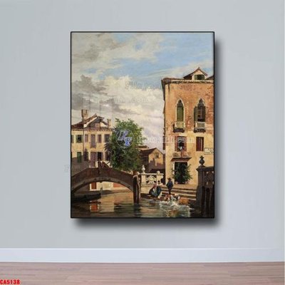 File tranh PSD Tranh sơn dầu phong cảnh châu âu CA5138 chất lượng cao