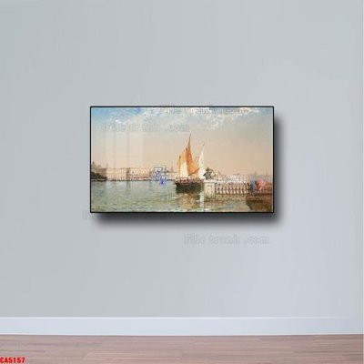File tranh Tranh sơn dầu phong cảnh châu âu CA5157 (gốc) in vải canvas