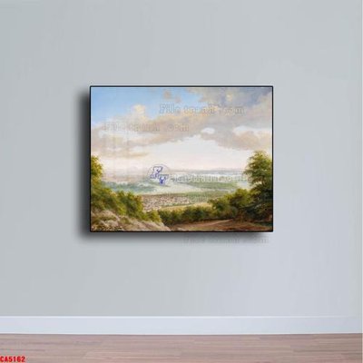 File gốc Tranh sơn dầu phong cảnh châu âu CA5162 (trang trí) phòng trẻ em