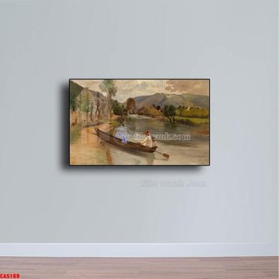 Download file gốc Tranh sơn dầu phong cảnh châu âu CA5169 (in lụa) tranh 3D