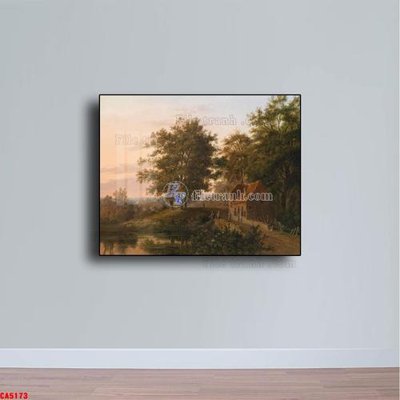 File tranh in trần Tranh sơn dầu phong cảnh châu âu CA5173 (ảnh gốc siêu nét)