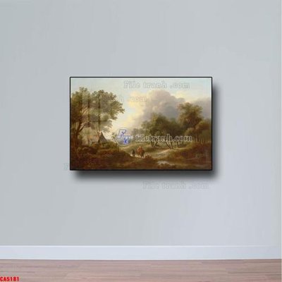 Tải file Tranh sơn dầu phong cảnh châu âu CA5181 (gốc) làm file tranh quảng cáo