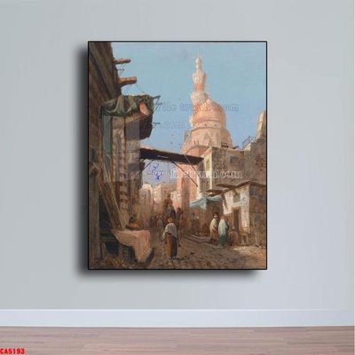 File tranh Tranh sơn dầu phong cảnh châu âu CA5193 (ảnh gốc) in trần 3D