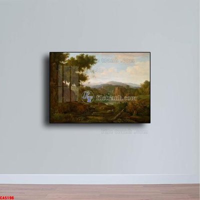 File gốc Tranh sơn dầu phong cảnh châu âu CA5196 (PSD/TIFF) độ phân giải cao