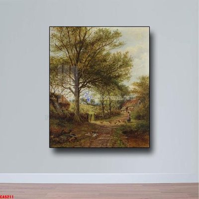 Chi tiết file gốc Tranh sơn dầu phong cảnh châu âu CA5211 (cho in tráng gương)