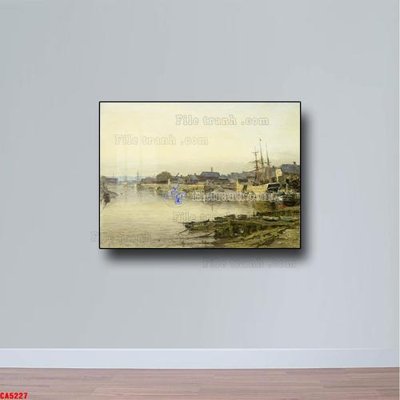 Tải file Tranh sơn dầu phong cảnh châu âu CA5227 (gốc) làm file tranh quảng cáo