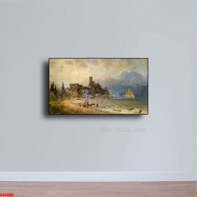 Tệp tin gốc Tranh sơn dầu phong cảnh châu âu CA5263 (chất lượng cao) Tranh sơn dầu phong cảnh châu âu CA5263
