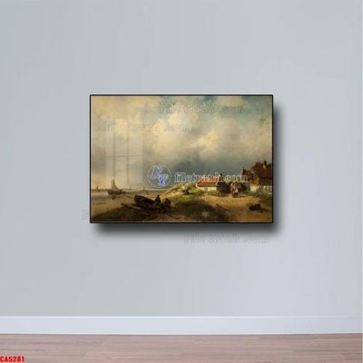 Ảnh gốc Tranh sơn dầu phong cảnh châu âu CA5281 (độ nét cao) in mica