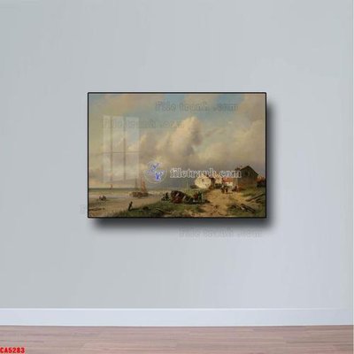 File PSD Tranh sơn dầu phong cảnh châu âu CA5283 (bản gốc) cho nhà in