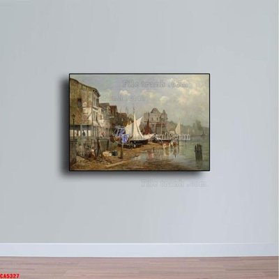 File tranh ảnh gốc Tranh sơn dầu phong cảnh châu âu CA5327 dùng cho in khổ lớn