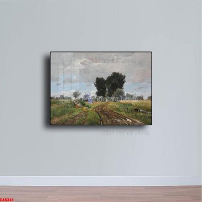 File PSD in ấn Tranh sơn dầu phong cảnh châu âu CA5341 (chất lượng cao)