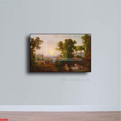 File tranh Tranh sơn dầu phong cảnh châu âu CA5381 (file gốc) chuẩn màu in