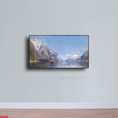 File in trần Tranh sơn dầu phong cảnh châu âu CA5425 (file gốc) phong thủy